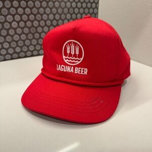 Laguna Beach Beer Red Snapback Trucker Casual California Brewery Casual